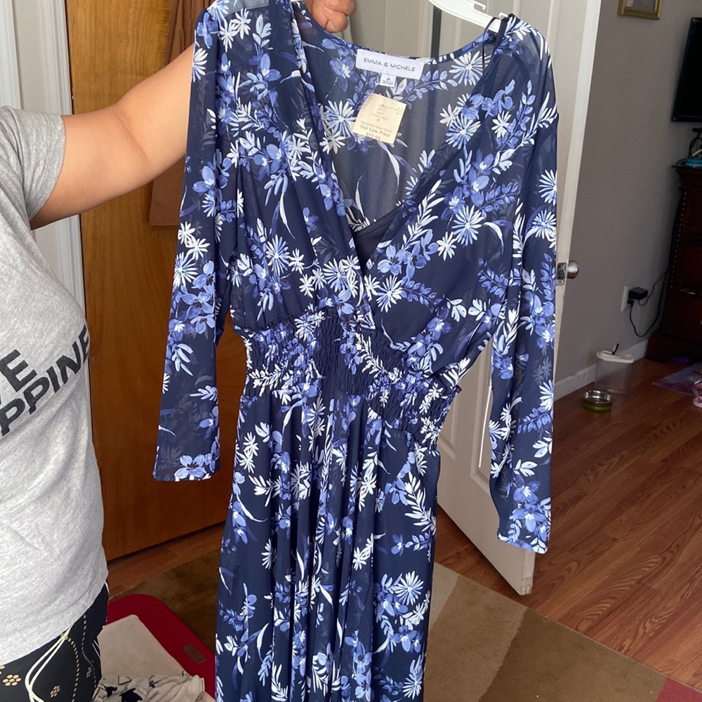 Blue flower dress
